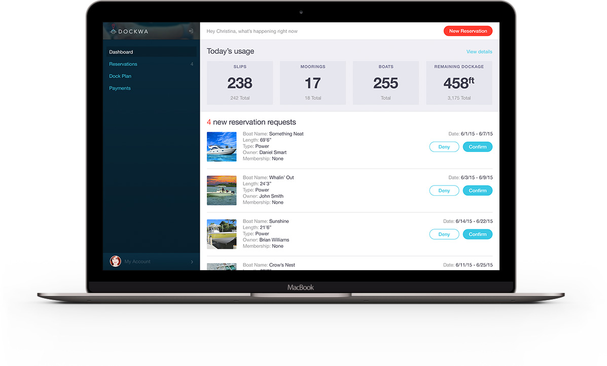 the Dockwa desktop app